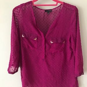 Purple see through shirt